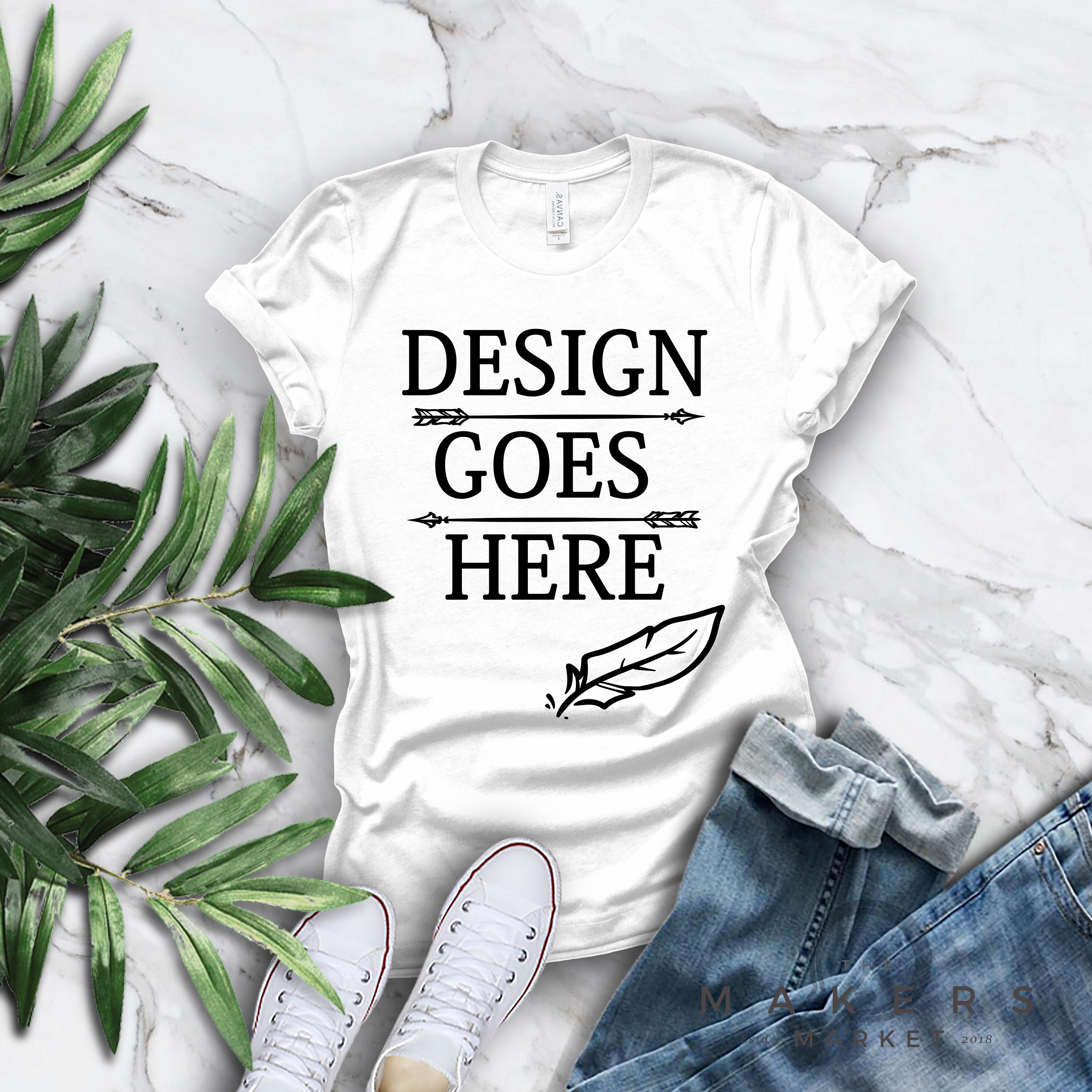 Download White Adult T Shirt T Shirt Mock Up Bella Canvas T Shirts Etsy