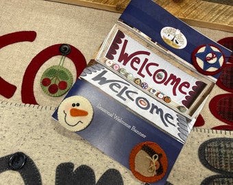 Seasonal Welcome Banner Pattern Booklet