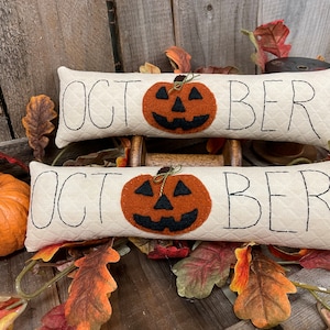 October Jack Skinny Pillow PDF Pattern