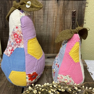 Vintage Patchwork Pear