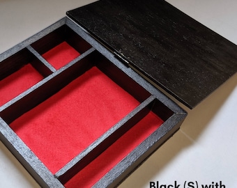 Table Top Dice Box, The Wizard, Dice Box with Lid, Dice Tray, Dice Box and Spell Card Storage, Dice Tray with Lid, Wooden Dice Box