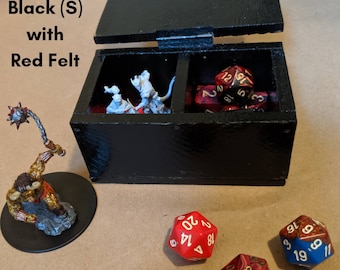 Mini Figure Storage, Handmade Dice Box, Small Dice Box, Mini Figure Holder, Trinket Box with lid, The Rogue