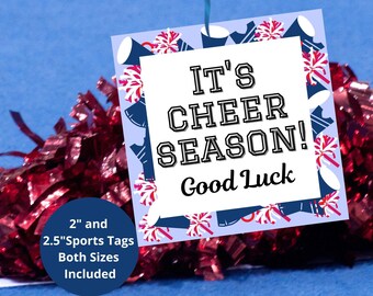 Cheerleading Treat Tag, Good Luck Favor (PDF)