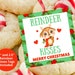 Christmas Gift Tags Printable Reindeer Tag Reindeer Kisses - Etsy