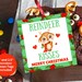 Christmas Gift Tags Printable Reindeer Tag Reindeer Kisses - Etsy