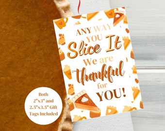 Thanksgiving Appreciation Gift Tag, Fall Teacher Staff Thank You (Printable)