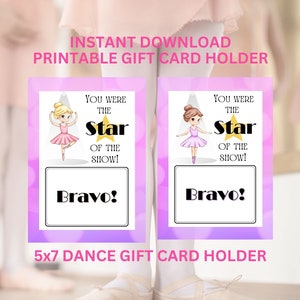 Dance Teacher Gift Card Holder, Dance Gift Card Holder, Dance Recital Tag, Gift Card Holder, Dance Recital Gift Card Holder, Dance Class Tag