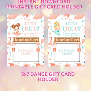 Dance Teacher Gift Card Holder, Dance Gift Card Holder, Dance Recital Tag, Gift Card Holder, Dance Recital Gift Card Holder, Dance Class Tag