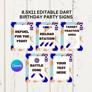Dart Party Sign, Dart Party Sign Template, Dart Birthday Sign, Editable Dart Party, Printable Dart Party Sign, Printable Dart Party Sign