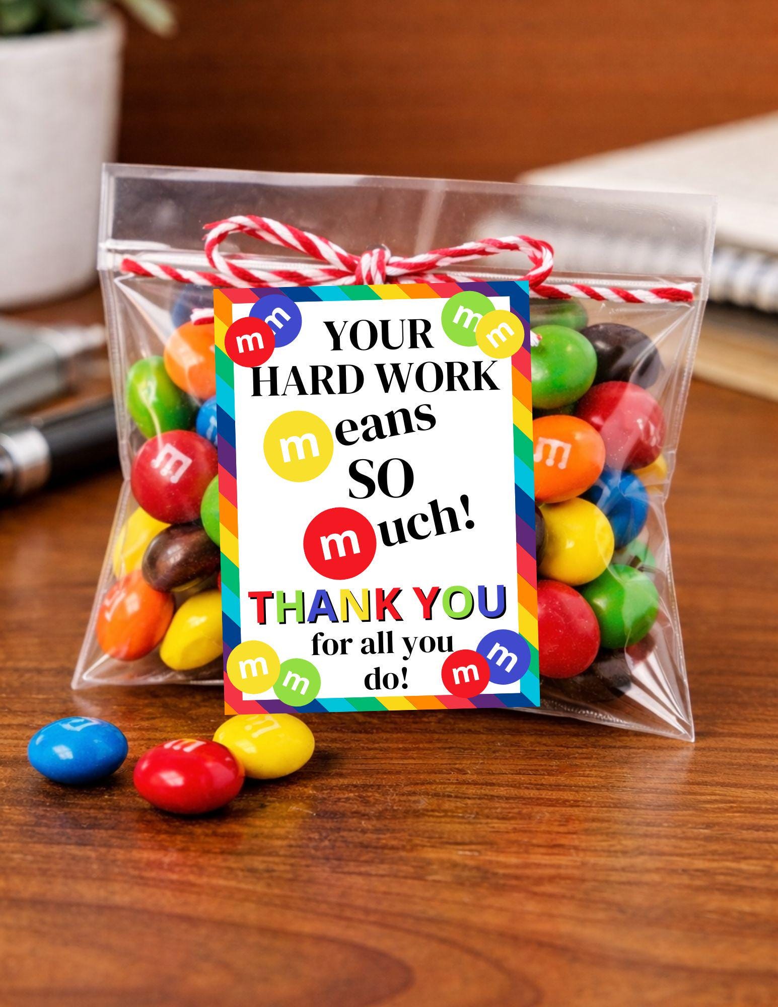 Printable Teacher Appreciation Gift Tags, Thank You Treat Tags ...