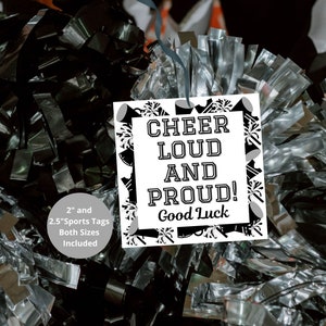 Cheer Tag, Cheerleading Treat Tag, Good Luck Cheer Tag, Cheer Snack Tag, Wydrukuj Cheer Tag, Cheerleading Tag, Cheerleader Tag, Cheer Camp