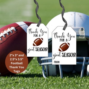 Étiquette de football, Étiquette de remerciement de football, Étiquette de bonne chance, Étiquette de collation de football, Étiquette de football imprimable, Étiquette de remerciements pour une belle saison, Étiquette de sport