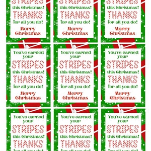 Christmas Gift Tags Printable Christmas Appreciation Tag - Etsy