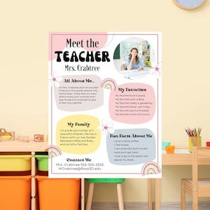 Meet The Teacher Template, PTO PTA Flyer, Meet The Teacher, Meet The Teacher Flyer, First Day of School Flyer, School Open House Flyer