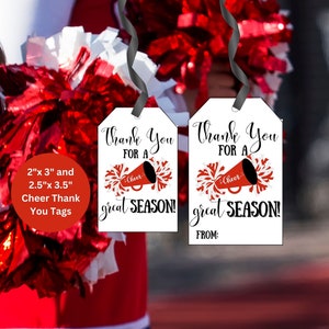 Cheer Tag, cheerleading-bedanktag, good luck-tag, Cheer Snack-tag, afdrukbare cheer-tag, bedankt voor een geweldig seizoen-tag, sporttag