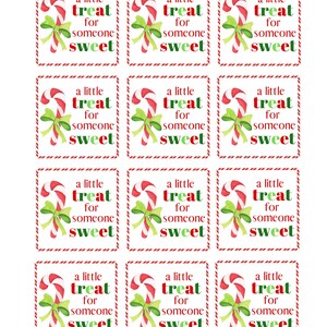 Candy Cane Holder, Candy Cane Holder Tag, Christmas Gift Tag Printable ...