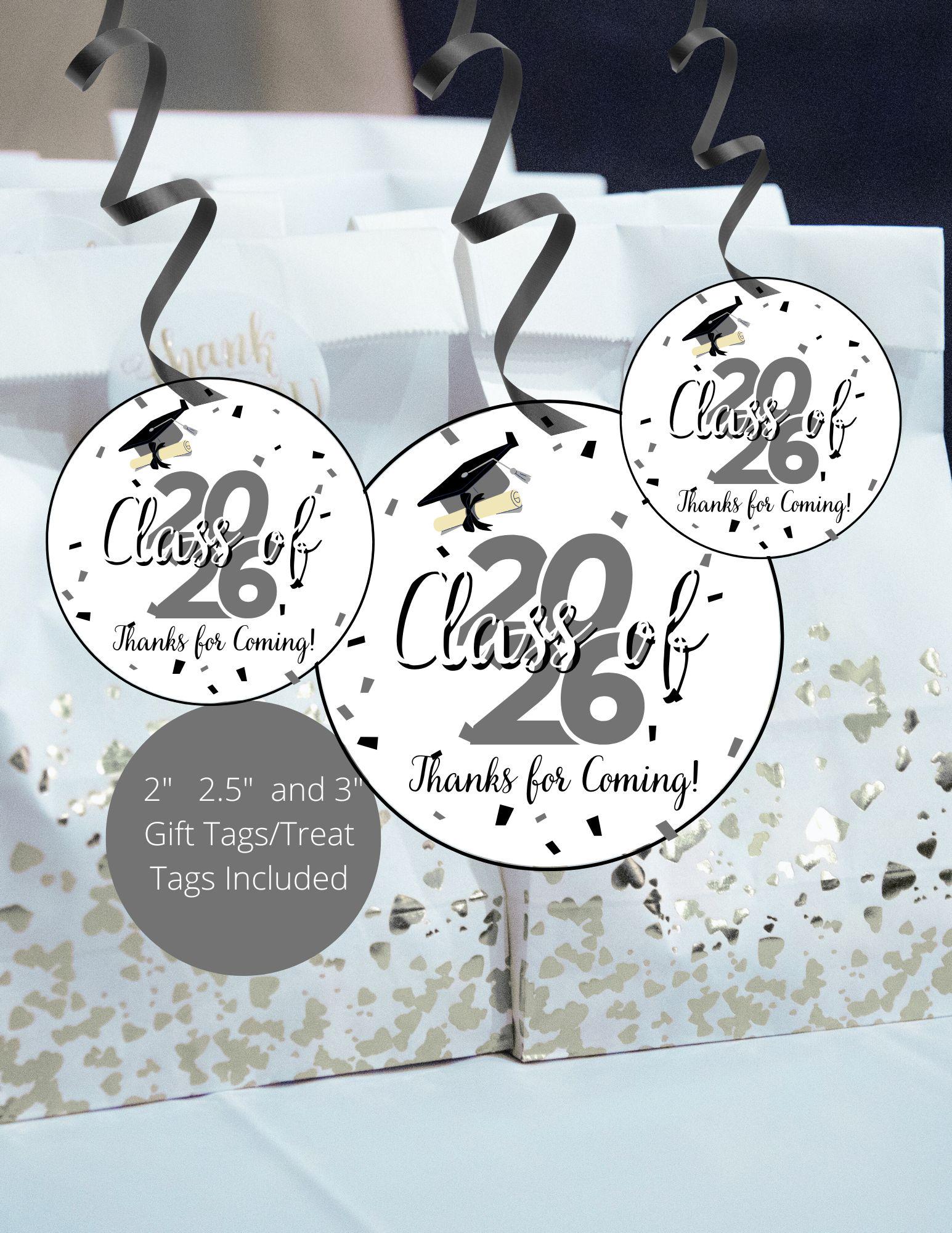 Class of 2026 Graduation Gift Tag, Printable Thank You for Coming, Grad ...
