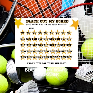 Recaudación de fondos para Black Out My Board, Recaudación de fondos para Black Out My Board, Calendario de recaudación de fondos para deportes, Recaudación de fondos para deportes