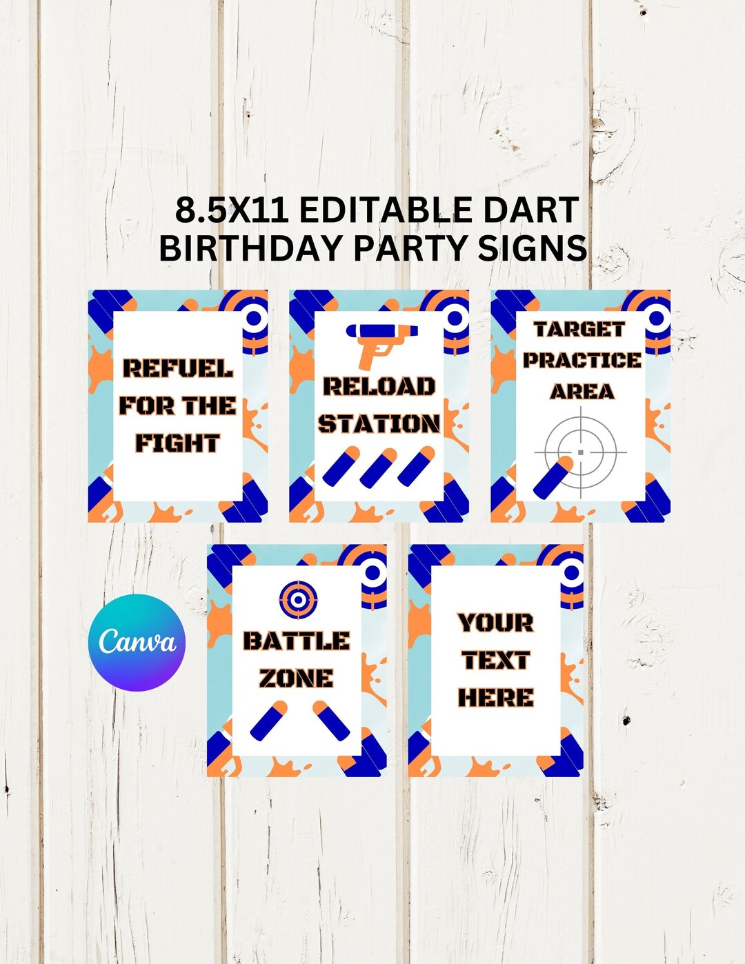 Dart Party Sign, Dart Party Sign Template, Dart Birthday Sign, Editable