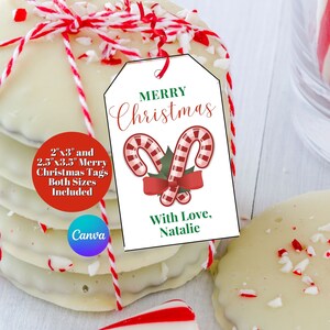 Editable Christmas Gift Tag, Editable Christmas Tag, Merry Christmas ...