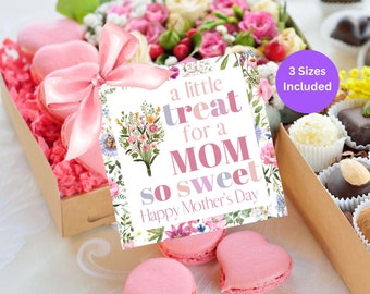 Floral Mother's Day Gift Tag, Mothers Day Treat Tag, Mothers Day Tag, Mom Gift Tag (PDF, 3 Sizes)