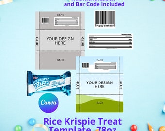 Rice Krispy Treat Template - Etsy