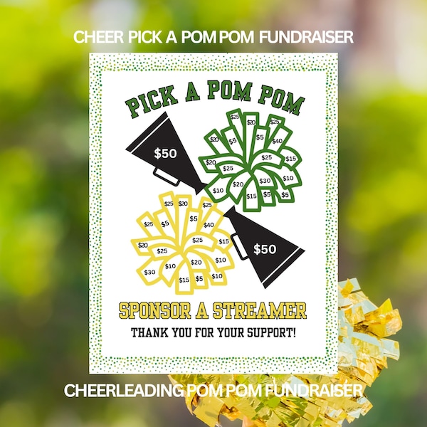 Cheerleading Fundraiser Flyer Etsy