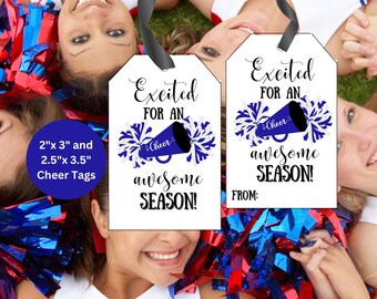 Cheerleading Good Luck Tag, Sports Snack Tag (PDF Pattern)