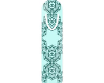 Personalisiertes Aluminium Lesezeichen: Filigranes Mandala Design, Geschenk für Leser