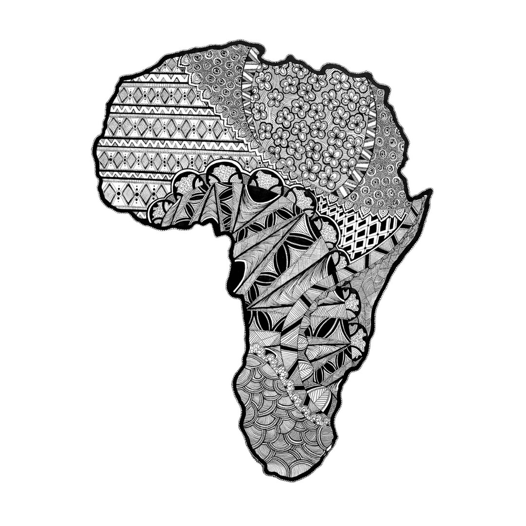 Africa Digital Print Etsy
