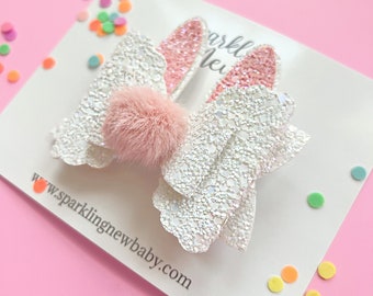 Easter Bunny Bow, Easter Bow, Bow For Easter, Easter Sunday Bow, Bunny Bow, Bunny Hair Clip, Easter Headbands,Baby Headbands, Baby Hair Clip