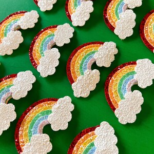 Rainbow Hair Bow, Rainbow Hair Clip, Rainbow Hair Bows, Rainbow Baby Bow, Rainbow Bows, St. Patrick&#39;s Day Bow, Baby Bows, Hair Clips