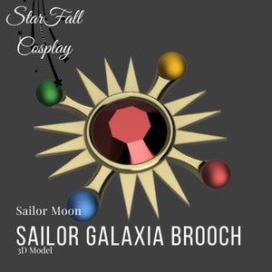 Sailor Galaxia Broach 3D Model