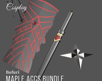 Maple Accessory Bundle 3D Models Bofuri Cosplay