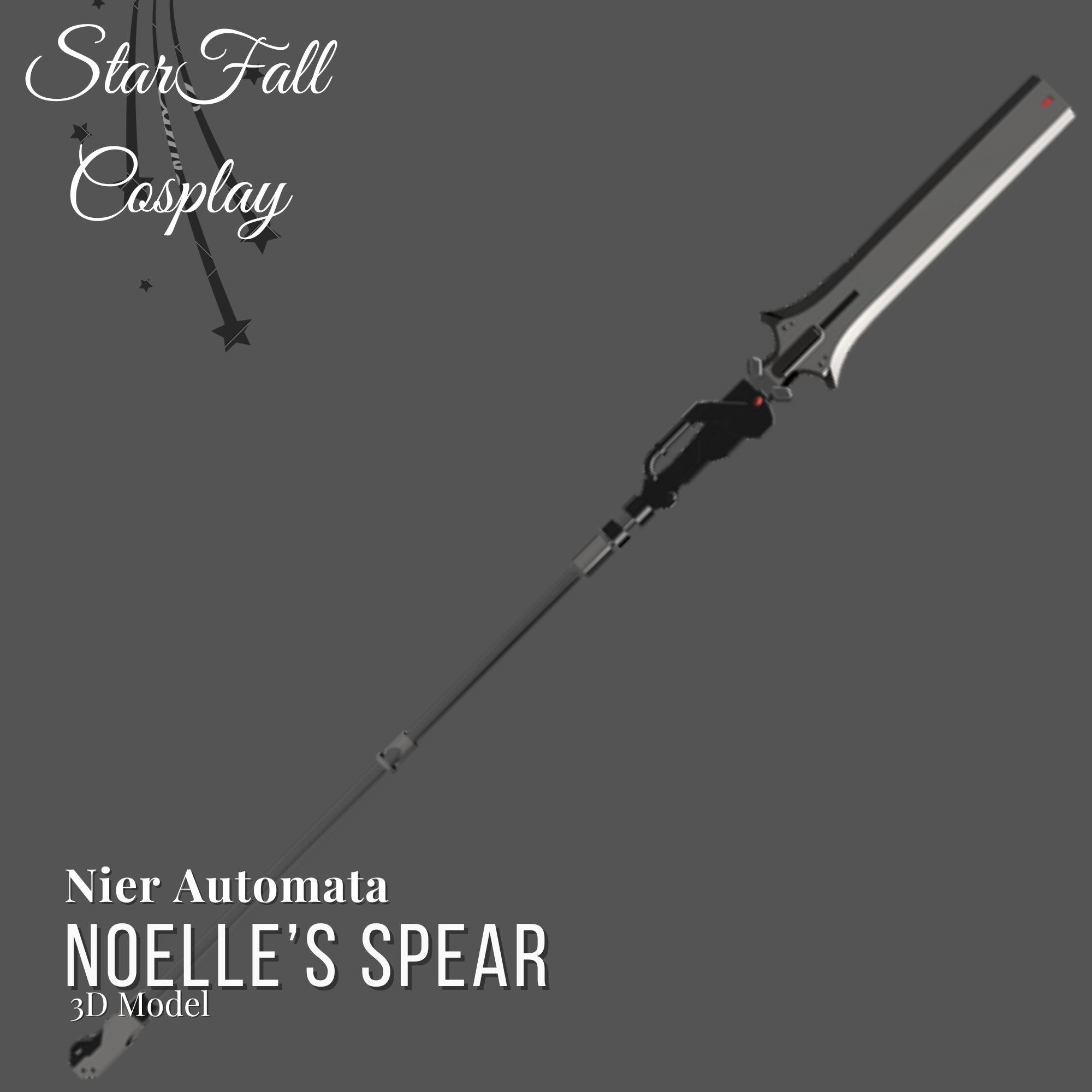 NieR ペン Noelle's Spear Nier Automata 3D Model - Etsy