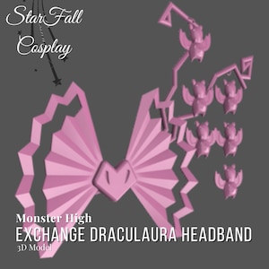 Monster Exchange Draculaura Headband 3D Model