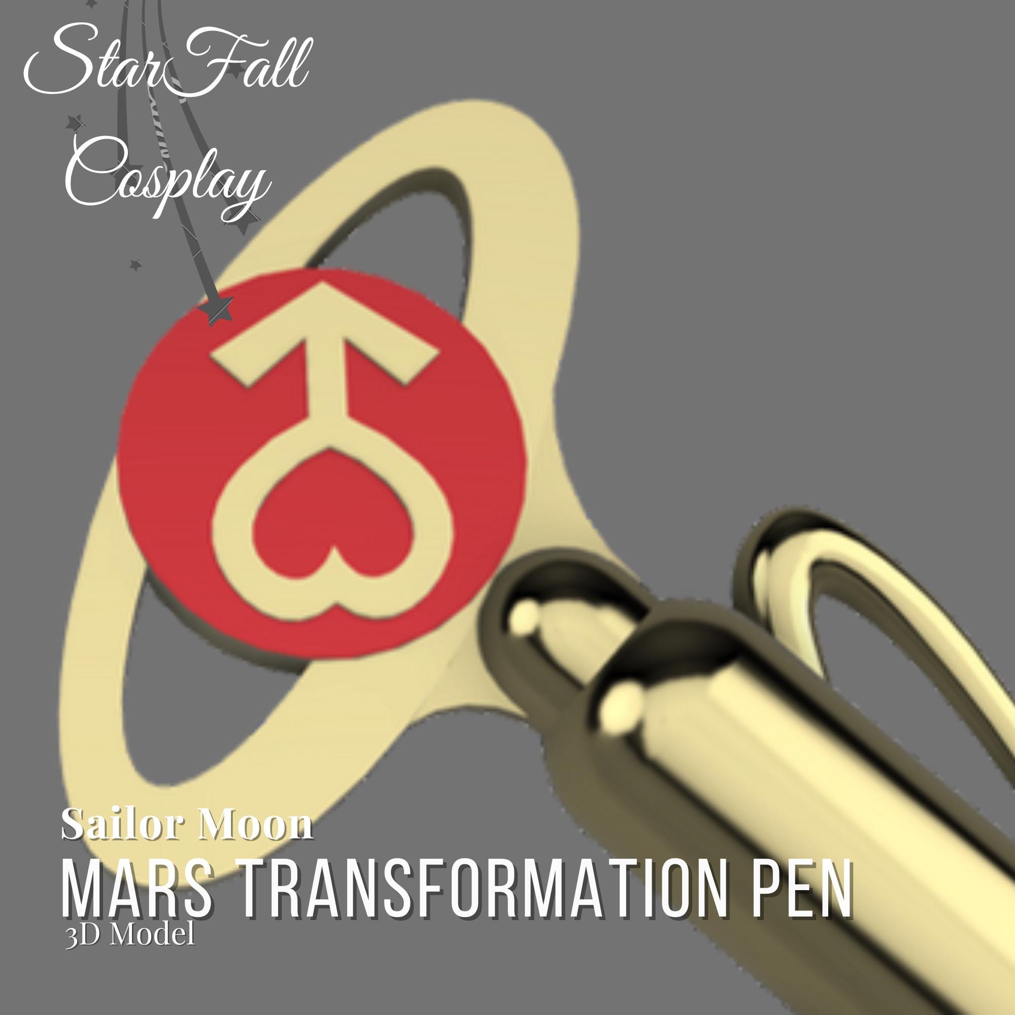 Mars Transformation Pen 3D Model - Etsy