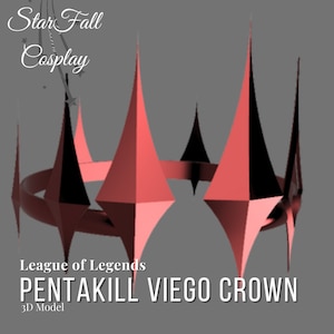 Pentakill Viego Crown 3D Model