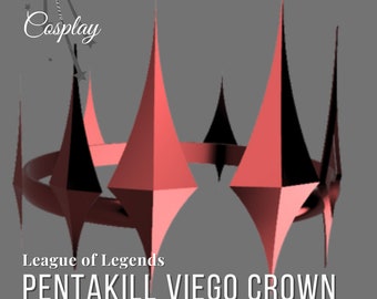 Pentakill Viego Crown 3D Model