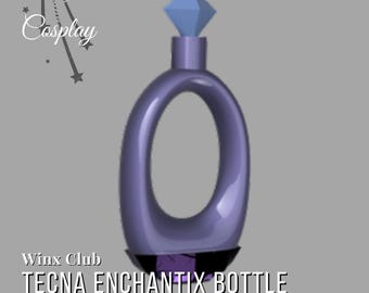 Tecna Enchantix Fairy Dust Bottle 3D Model Winx Club