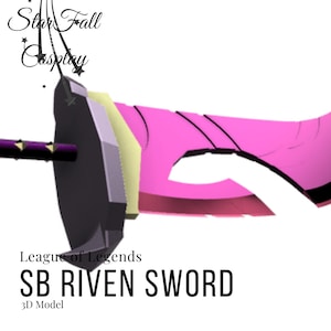 Spirit Blossom Riven Sword 3D Model
