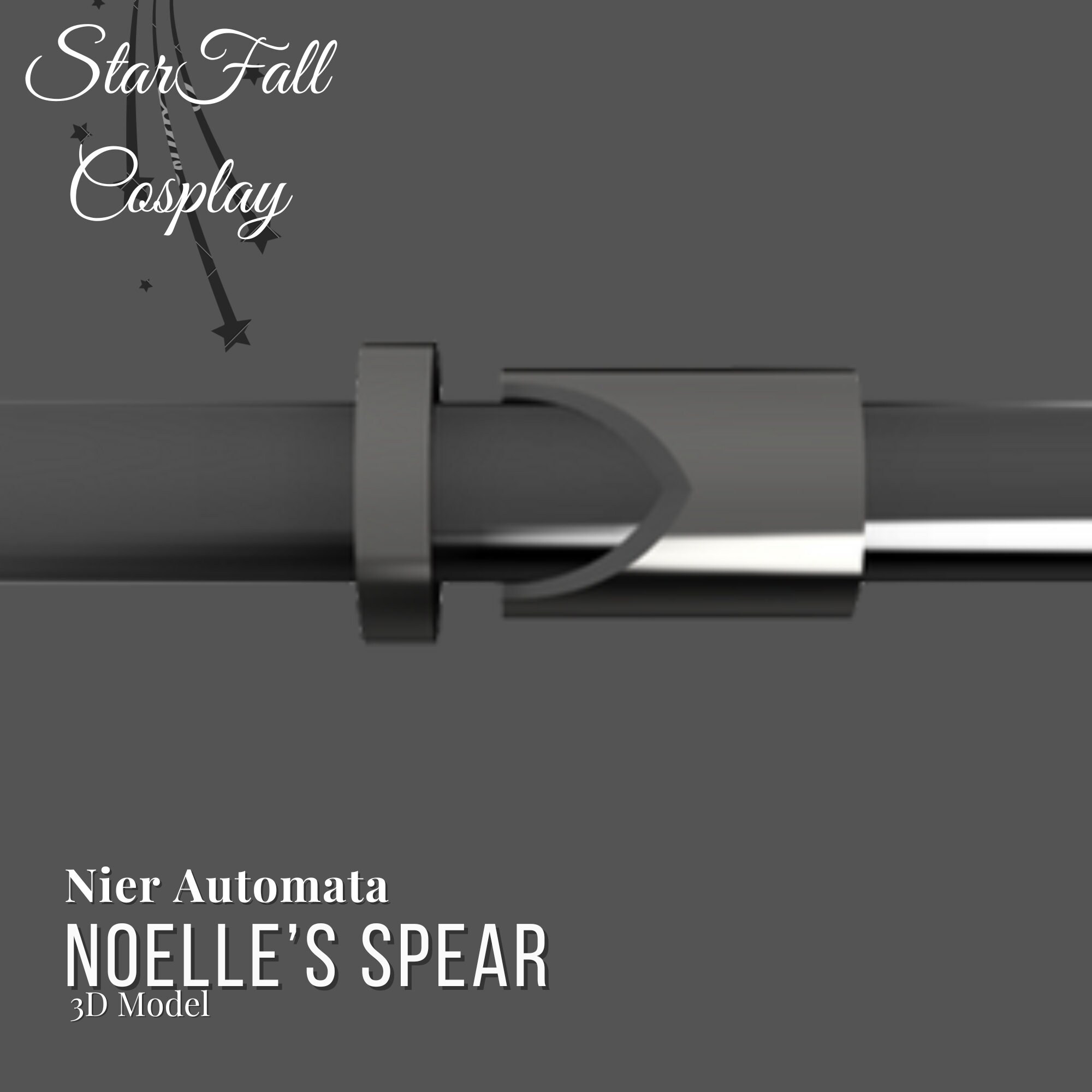 Noelle's Spear Nier Automata 3D Model - Etsy