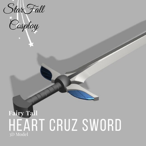 Heart Kruz Sword 3D Model