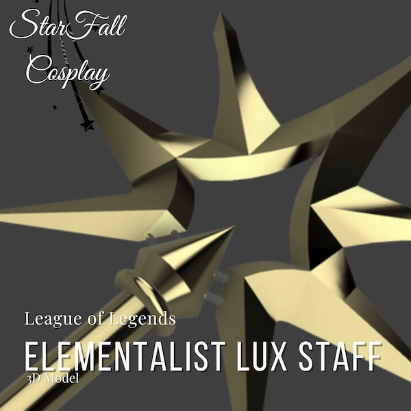Elementalist Lux Staff 3D Model
