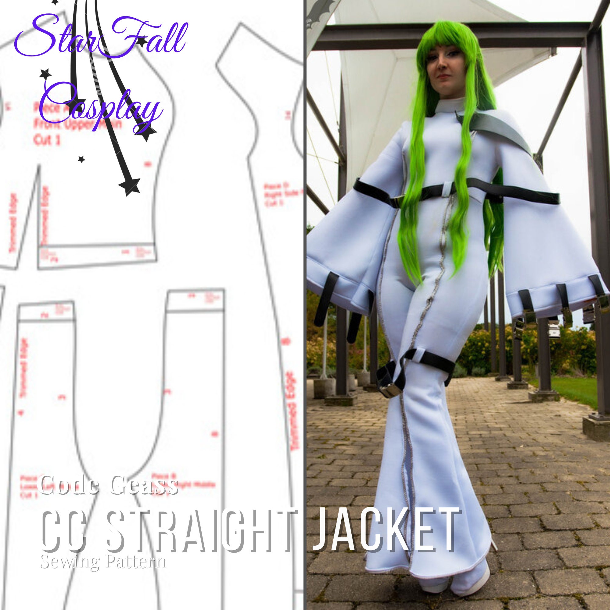 Code Geass C.C. CC White Suit Cosplay Costume