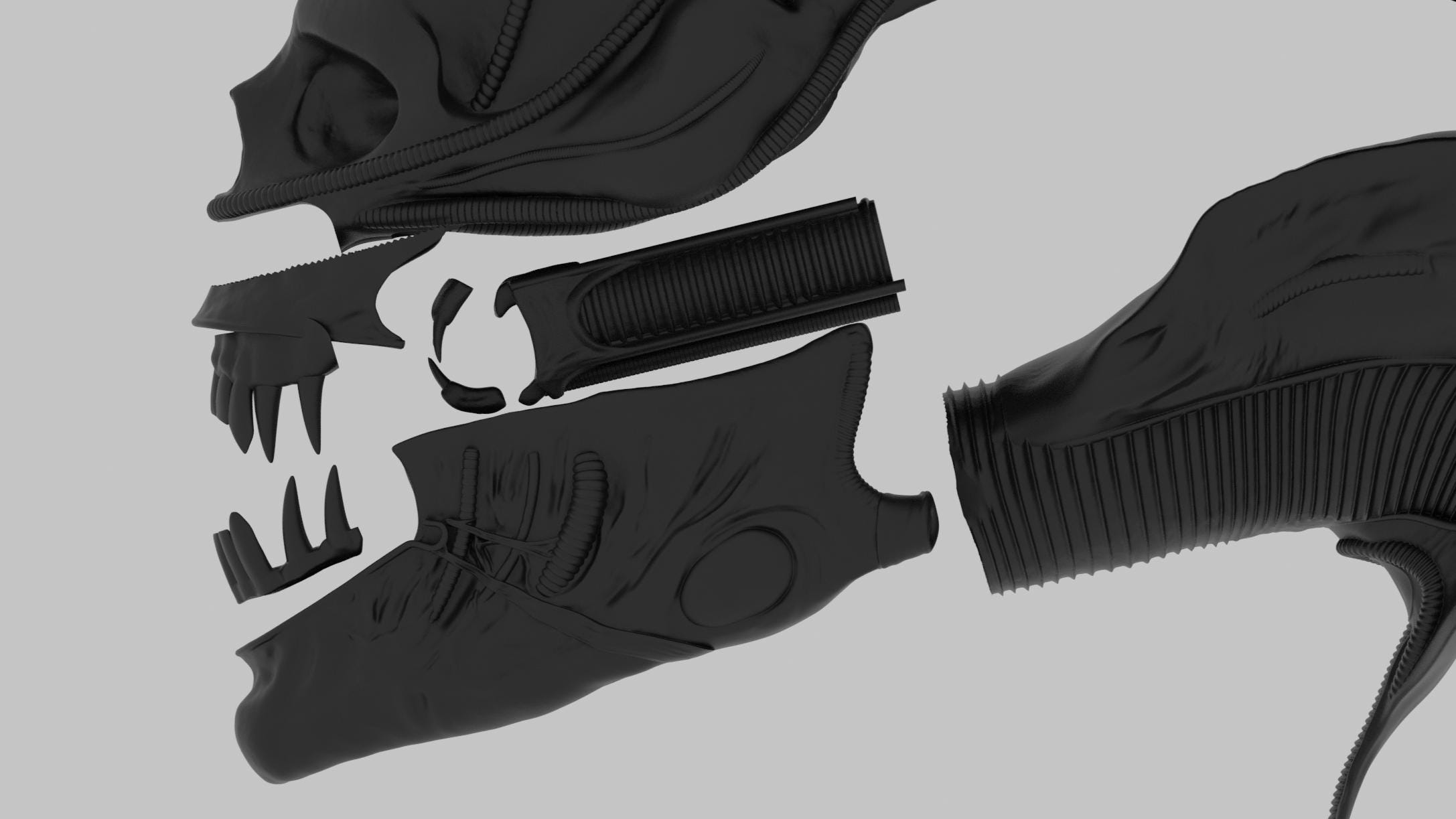 エイリアン（1979）のスクリーンに忠実なビッグチャップヘッド3D