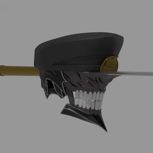 Anime Accurate Katana 3D Model Fan Art for Cosplay
