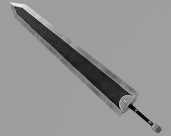 Manga Accurate Dragon Slayer Life Size Sword 3D Model Fan Art for Cosplay