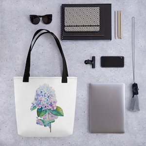 Watercolor Hydrangea Tote bag