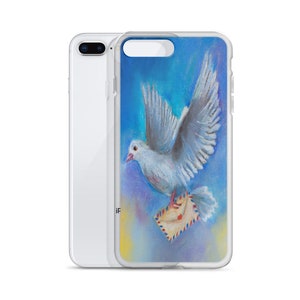 Paste Painting Piegon Post iPhone Case